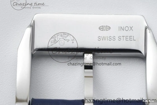 MIROTIME 0118 Pilot Chrono SS AZF 1:1 Best Edition Black Dial Orange Markers on Brown Leather Strap A EasyCare 7065